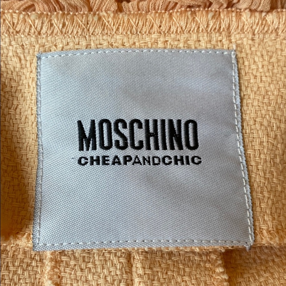MOSCHINO Cheap and Chic Peach Button Front Vintage Jacket - Picture 6 of 8